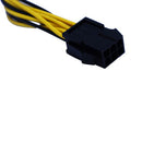 Video card 6pin to Double 8pin(6pin+2pin) connector cable extention cables JR