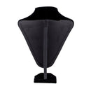 Display Jewelry Holder Necklace Chain Bust Black Velvet Showcase Display Su