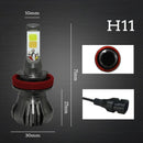 Dual Color 6000k White 3000K yellow H8/H9/H11 Car LED Fog Light for car tru