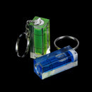 Mini green acrylic spirit level key ring key chain tool gadget novelty gisp