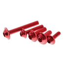 1 Set Red M6 M5 Fairing Bolts Fastener Clip Screw Nut Kit for Motorcycles