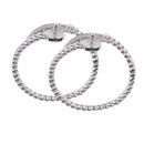 1 Pair Elegant Style Adjustable Feathers Rings Base DIY Setting Women Rings