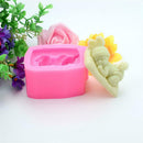 Tool Baby Sleeping Silicone Mold Fondant Baking Soap Shape Mould Cake I4JQ