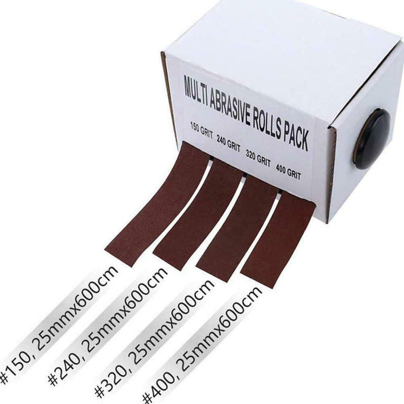 Abrasive Paper with Dispenser Drawable Emery Cloth Roll Carpentry Sand Paper