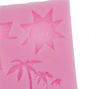 aeroplane palm tree silicone mold fondant mould cake decorating tools  JR