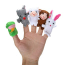 Chinese Zodiac 12 Animals Finger Puppets Plush Toys Kids Baby Play Toys
