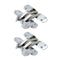 2 x Hidden Cross Hinge Invisible Concealed Hinges Folding Door Hinge D GRH