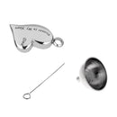 Dad Forever in My Heart Cremation Urn Pendant For Necklace With Funnel Kit