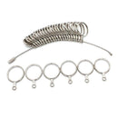 Metal Finger Gauge Ring Sizer Wide Band Graduated 1-13 Measuring Finger Siz E4C9
