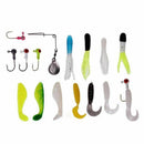 62Pcs Fishing Tackle Silicone Soft Baits Lures Fishing Jig Hooks Carp Acces F8G9