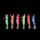 10cm Glow in Dark Luminous Fishing Lures Baits Squid Egi Shrimp jigs Hooks JR