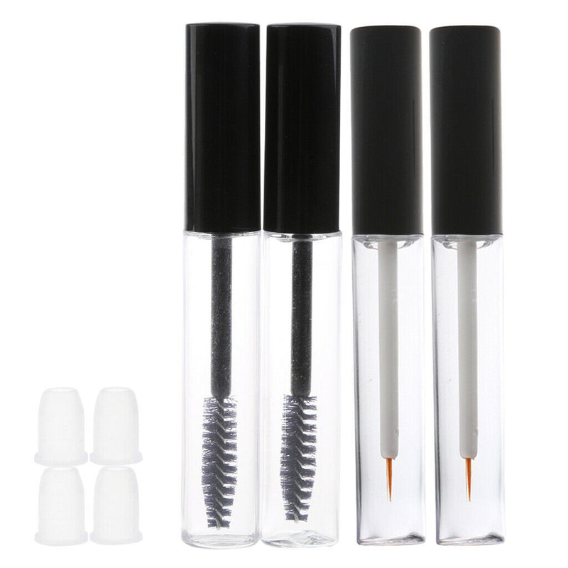 4 Pieces 7ml Refillable Empty Mascara Eyelash Growth Eyeliner Tube Bottles