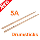 1Pair 5A Maple Drum Sticks Wood Wooden Tip Band Musical Instrument Drumsticks OZ