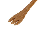 Wooden Spoon Forks Set Natural Wood Cutlery Coffee Tea Spoons Salad Fruit For@Z