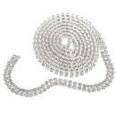 2 Row Fashion Crystal Close Chain for Wedding Clothes DIY Decoration 1 Yard