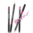 QiBest Black Rod Waterproof 12 Color Lip Liner Pen Lasting Lip Matte Lipsti