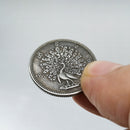 24mm Commemorative Coin Myanmar Peacock  Medallion Art Collection Gifts for Boys