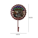 New Retro Creative Beer Cover Hook "GARAGE" Character Personality Hook Dres B1Y4