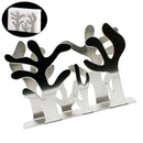 1Pcs Stainless Steel Stylish Tissue Holder Napkin Dispenser Durable Plant D