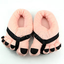 Cute Funny Women Warm Winter Soft Velvet Cartoon Big Feet Home Floor Slippers