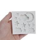Cloud Star Moon Silicone Fondant Mold Cake Decor Tools Chocolate Gumpaste Mou3c
