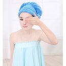 1x Magic Dry Hair Cap Shower Cap Super Absorbent Microfiber Hair Wrap Towel  Bj