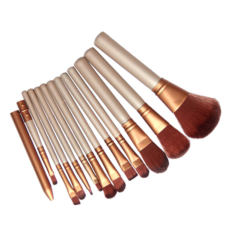 12pcs Makeup Cosmetic Brushes Set Powder Foundation Eyeshadow Lip Brush Tool