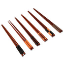 6 Pair handmade Japanese Natural chestnut wood Chopsticks New. Value Set G3N8