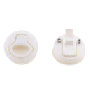 2pcs Nylon Marine Boat Hatch Latches Turning Lock Lift Handle White