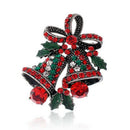 1X Fashion Elegant Diamond Christmas Bell Bow Butterfly K Wedding Bridal Z6E5