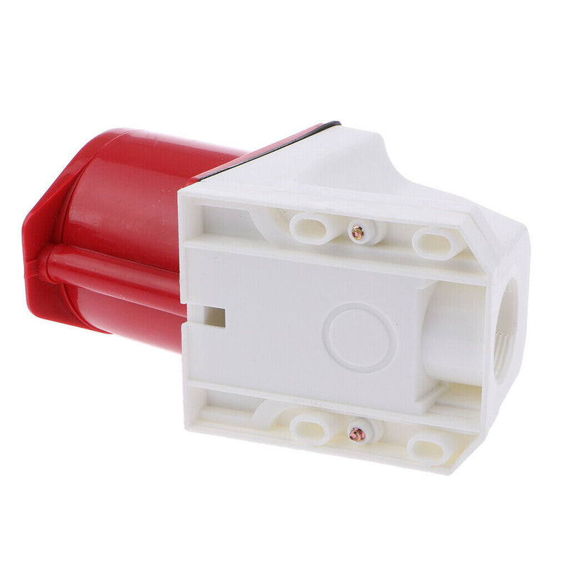 32 Amp 4 Pin Plug & Wall Mounted Hardwire Socket Waterproof IP44 380V 3P+E