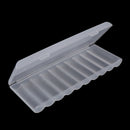 1PC White 10 Grid Battery Holder Organizer Container AA Batteries Storage  OZ