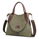 Women Large Totes Shopping Bag Handbag Shoulder Messenger Bags (Army Green)