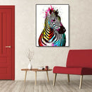 Painting By Numbers Kit DIY Color Zebra Hand Painted Canvas Oil Art Picture