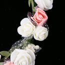 Flower Rings Hairbands White And Pink Garlands for Photography Fancy Ball