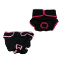 2 Pcs Female Dog Diapers Sanitary Pantie Pant Reusable Dog Diapers Wrap L/XL