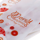 50pcs Christmas Gifts Santa Claus Bags Bake Cookies Biscuit Candy Jewelry Bag-OZ