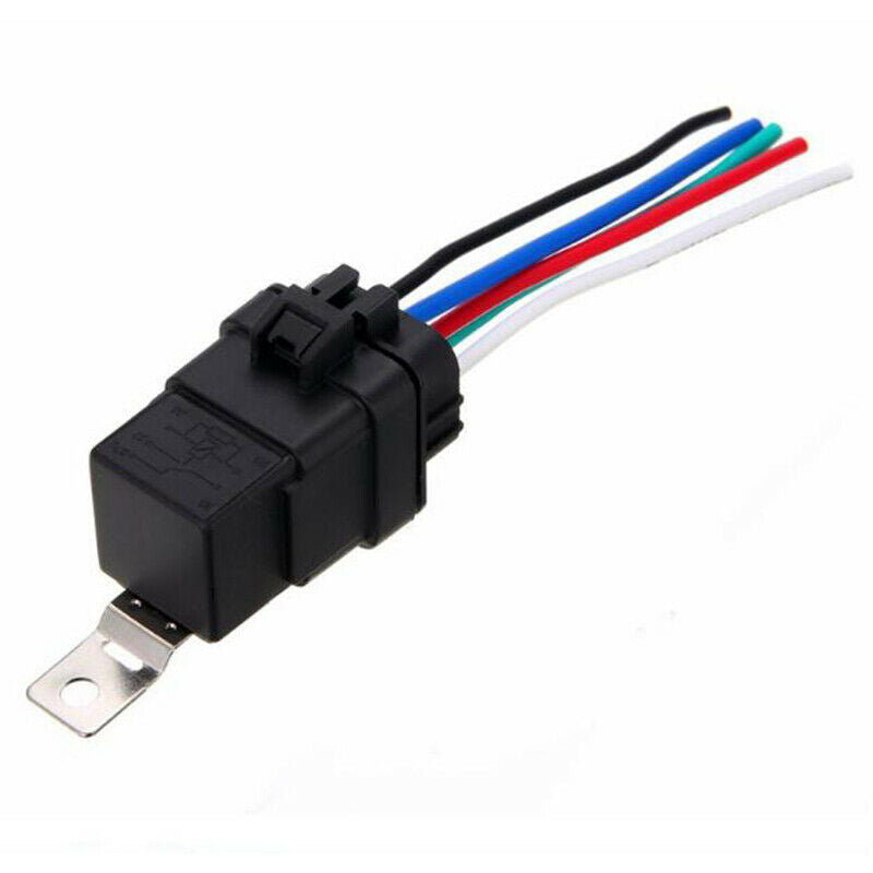 5Pin Automotive Car Relay Switch Harness Waterproof 30A/40A 12VDC 12AWG Wi Kw