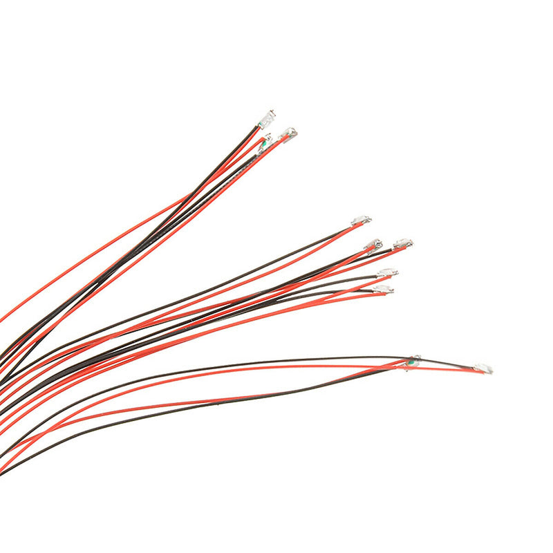 10pcs T0603WM Pre-soldered Micro Litz Wired Leads Blue SMD Led 200mm Length