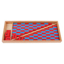 Kids Beechwood Family Set Of Numerical Blue & Red Robs Length Grading Sticks