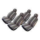 4pcs/set Fabric Front Rear Car Seat Covers , Universal Fit for Vehicle Sedan and