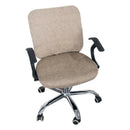 Spandex Elastic Office Chair Slip Cover Protector Rotating Chair Seats Beige