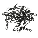 20pcs Fishing Swivels Lures Clip Connector Quick Change Swivels Hook Link
