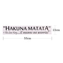 Hakuna Matata No Worry quote wall decals decorative home decor removable~stic JR