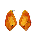 (1PAIR) Motorcycle Front Turning Signal Light Lens Amber for Kawasaki ZZR250