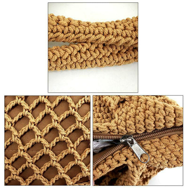 Handbag Women Fashion Woven Straw Bag Summer Large Beach Tote Bag Travel Sh Z2X1