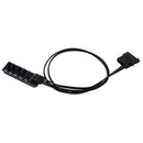 1 To 5 4-Pin PWM CPU Fan HUB Cooling Splitter Adapter Braided Power Cable