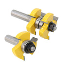 1/2" Shank Tongue and Groove Joint Router Bit Set Woodworking Cutting Tool
