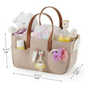 Baby Diaper Caddy Organizer - Baby Shower Basket Portable Nursery Storage B B3C4