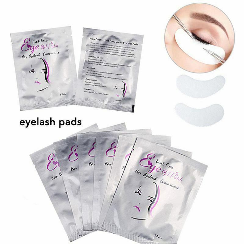 50 Pairs Eyelash Extension Under Gel Eye Pads Non-woven Patches Make-Up E6O9